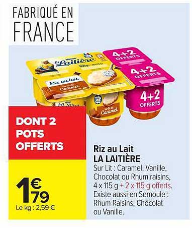 Riz au Lait LA LAITIÈRE