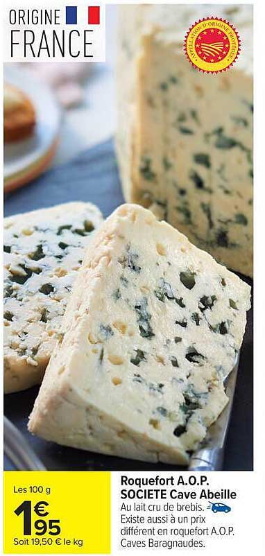 Roquefort A.O.P. SOCIETE Cave Abeille
