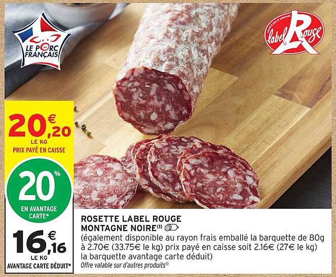 ROSETTE LABEL ROUGE MONTAGNE NOIRE