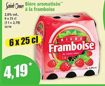 Saint-Omer Bière aromatisée à la framboise