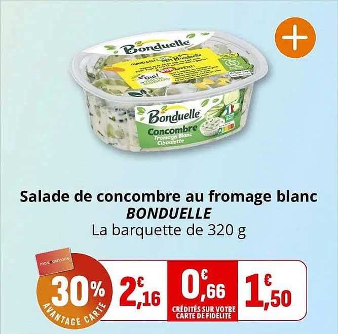 Salade de concombre au fromage blanc BONDUELLE