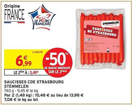 SAUCISSES CDE STRASBOURG STEMMELEN