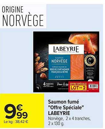 Saumon fumé "Offre Spéciale" LABEYRIE