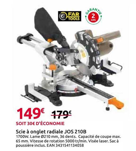 Scie à onglet radiale JOS 210B