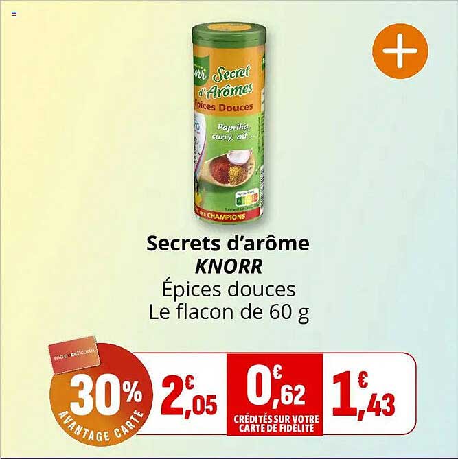 Secrets d’arôme KNORR Épices douces Le flacon de 60 g