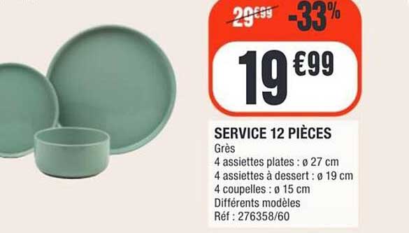 SERVICE 12 PIÈCES
