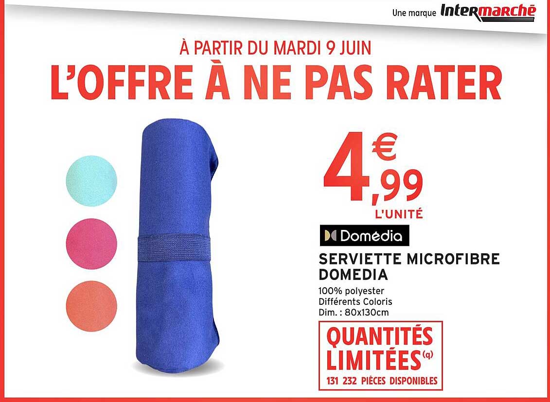 SERVIETTE MICROFIBRE DOMEDIA