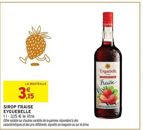 SIROP FRAISE EYGUEBELLE
