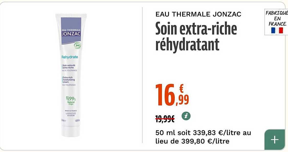 Soin extra-riche réhydratant