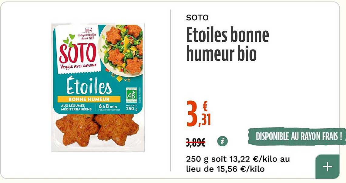 SOTO Etoiles bonne humeur bio