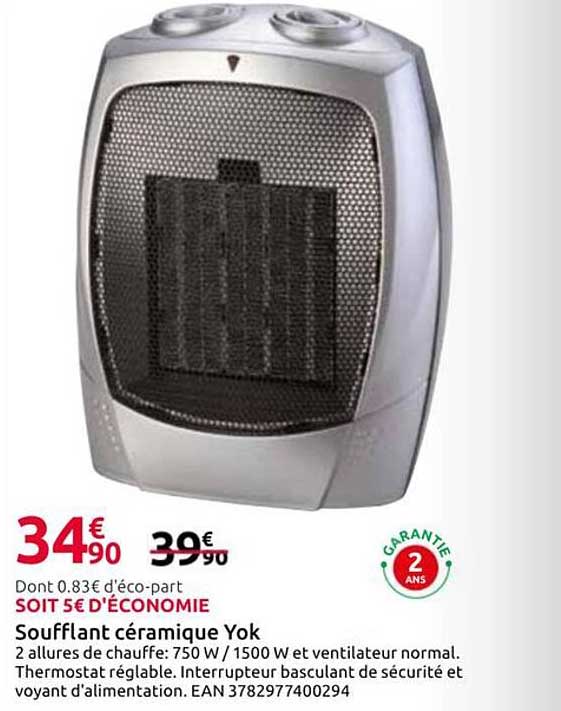Soufflant céramique Yok