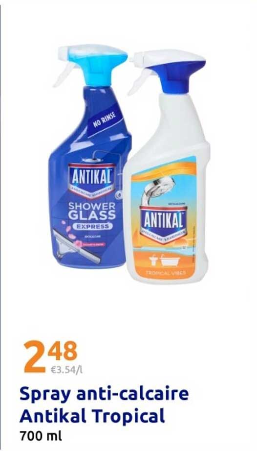 Spray anti-calcaire Antikal Tropical 700 ml