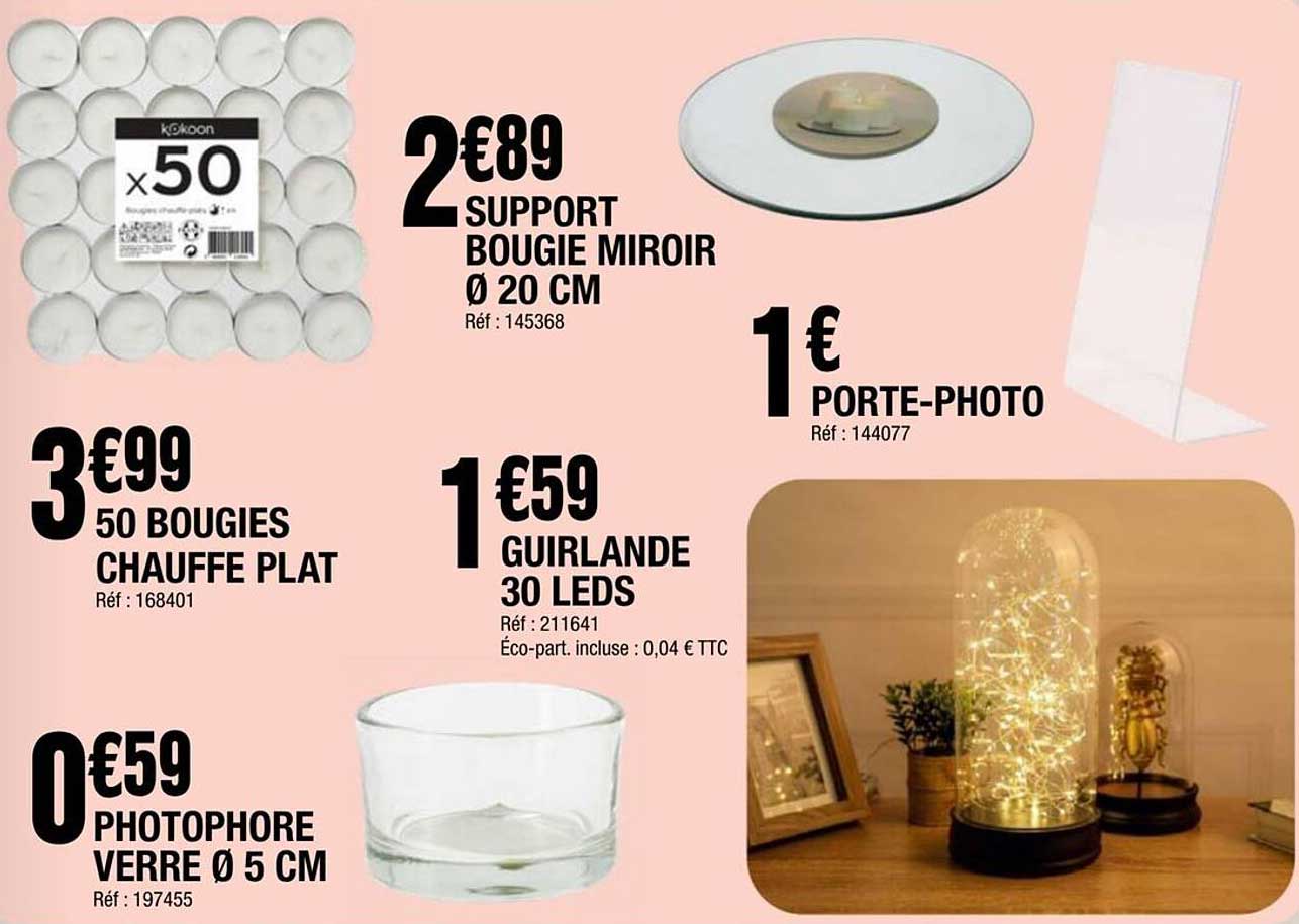 SUPPORT BOUGIE MIROIR Ø 20 CM