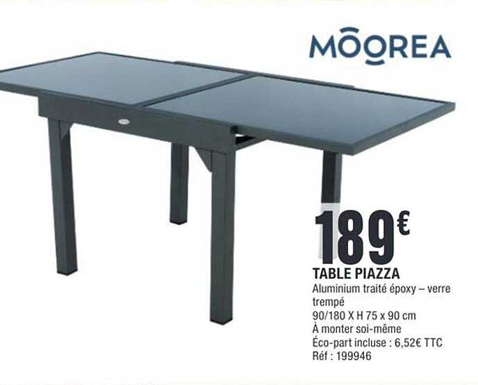 TABLE PIAZZA