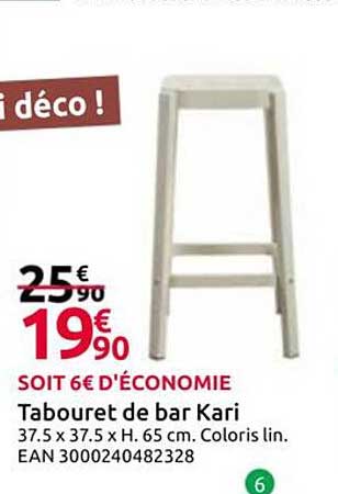 Tabouret de bar Kari
