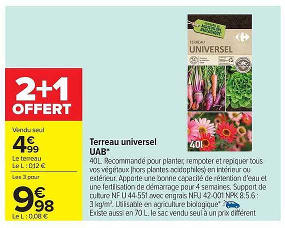 Terreau universel UAB*