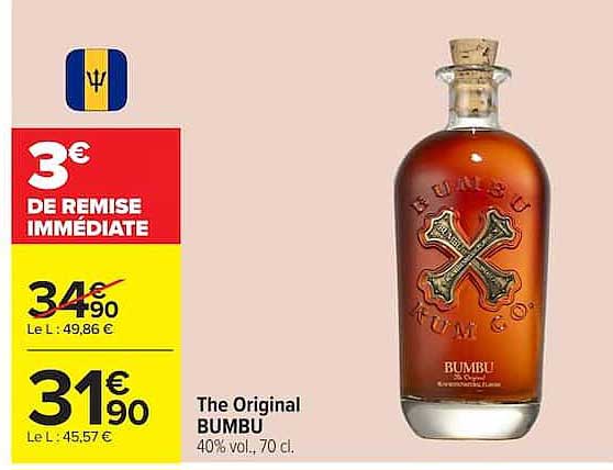 The Original BUMBU 40% vol., 70 cl.