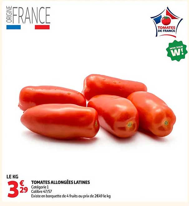 TOMATES ALLONGÉES LATINES