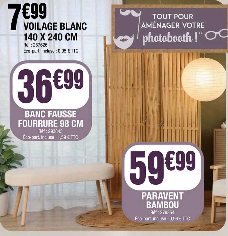 TOUT POUR AMÉNAGER VOTRE photobooth !**
