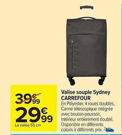 Valise souple Sydney CARREFOUR