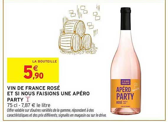 VIN DE FRANCE ROSÉ ET SI NOUS FAISIONS UNE APÉRO PARTY