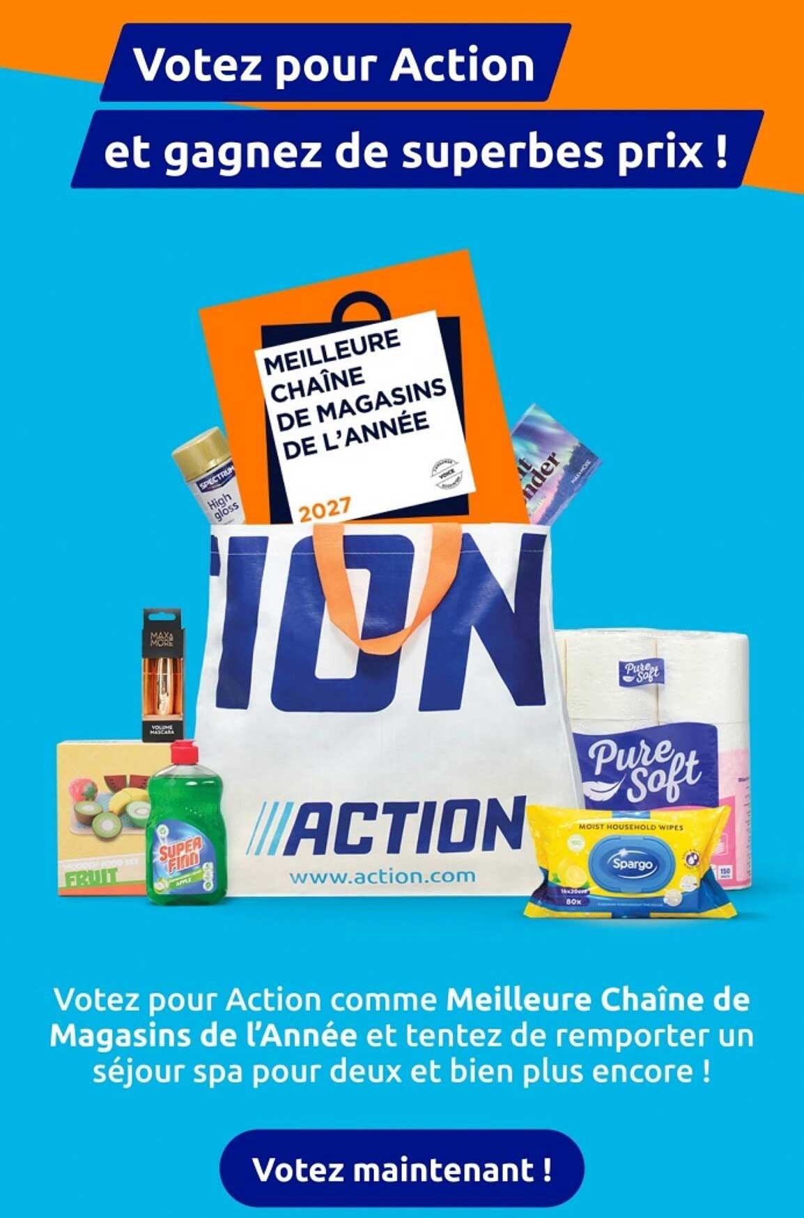 Votez pour Action et gagnez de superbes prix !