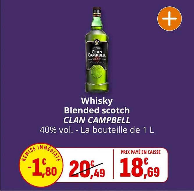 Whisky Blended scotch CLAN CAMPBELL