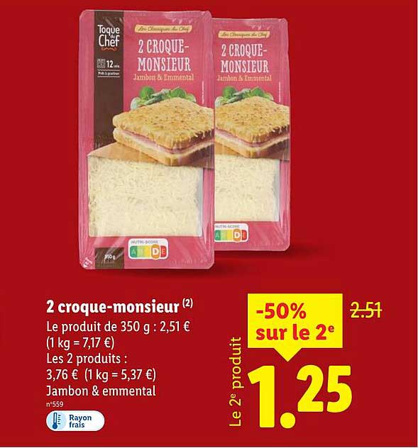 2 croque-monsieur