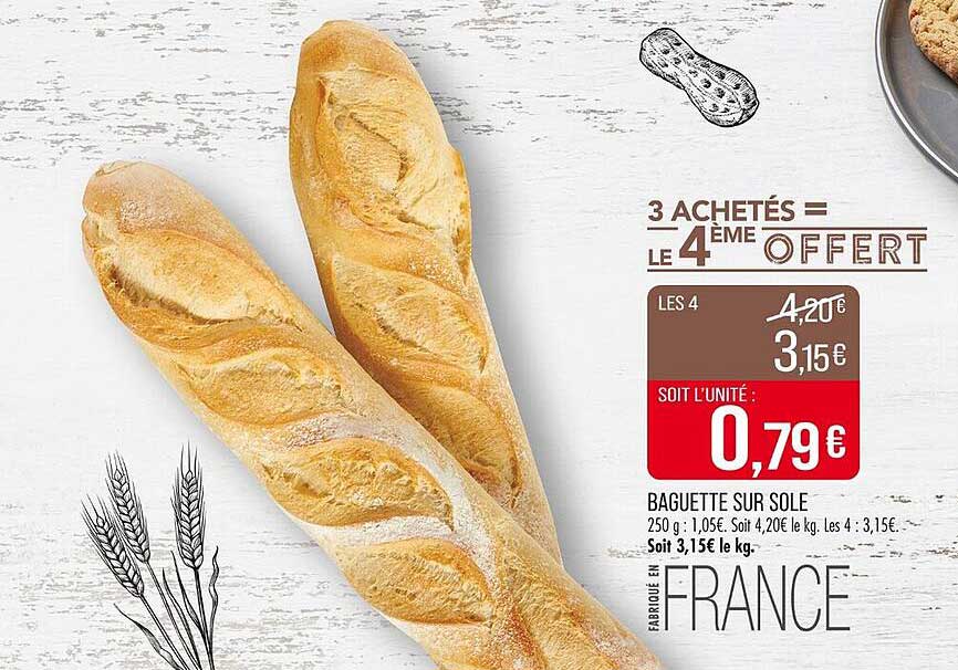 3 ACHETÉS = LE 4ÈME OFFERT