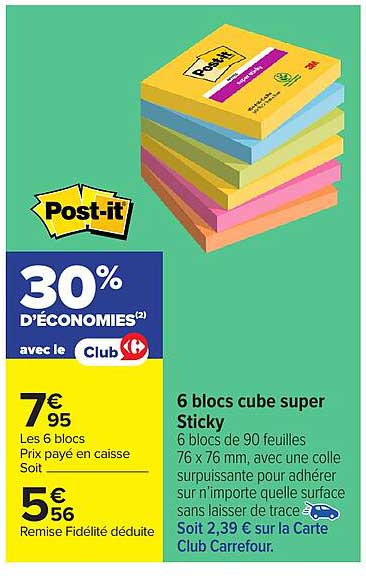 6 blocs cube super Sticky