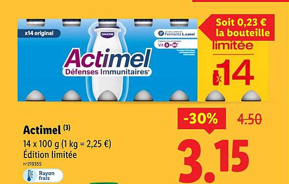 Actimel Défenses Immunitaires