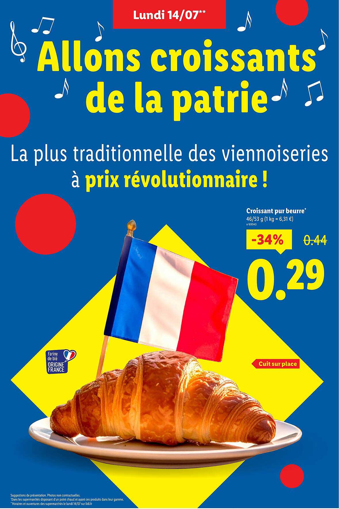 Allons croissants de la patrie