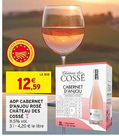 AOP CABERNET D'ANJOU ROSÉ CHÂTEAU DES COSSÉ