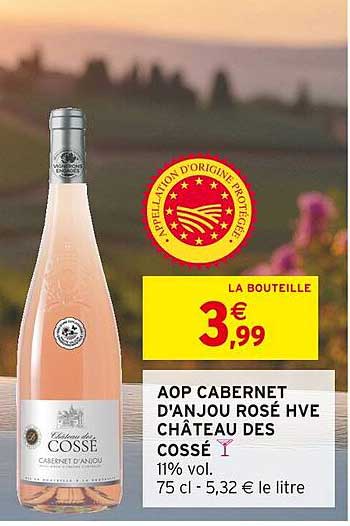 AOP CABERNET D'ANJOU ROSÉ HVE CHÂTEAU DES COSSÉ