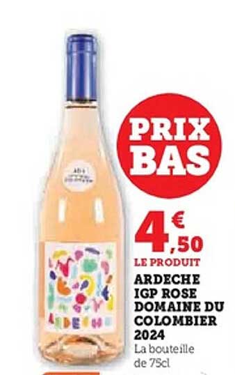 ARDECHE IGP ROSE DOMAINE DU COLOMBIER 2024