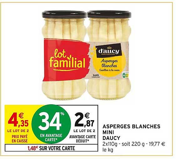 ASPERGES BLANCHES MINI DAUCY