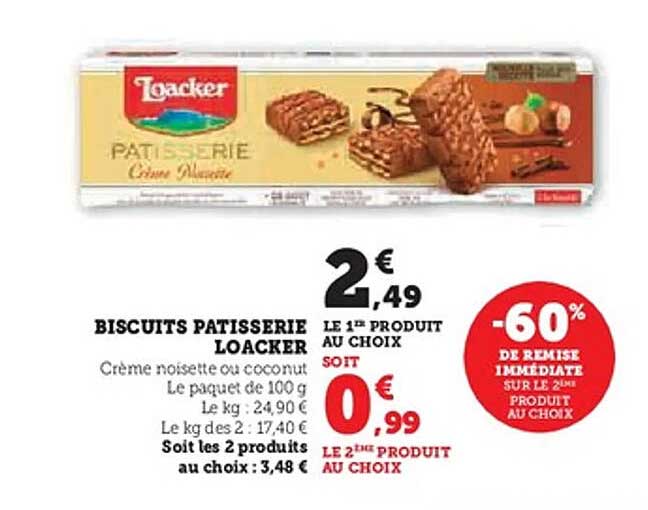 BISCUITS PATISSERIE LOACKER