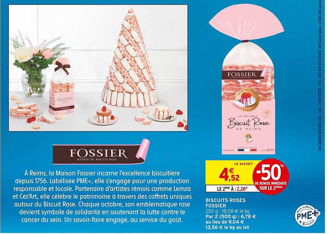 BISCUITS ROSES FOSSIER