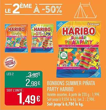 BONBONS SUMMER PIÑATA PARTY HARIBO