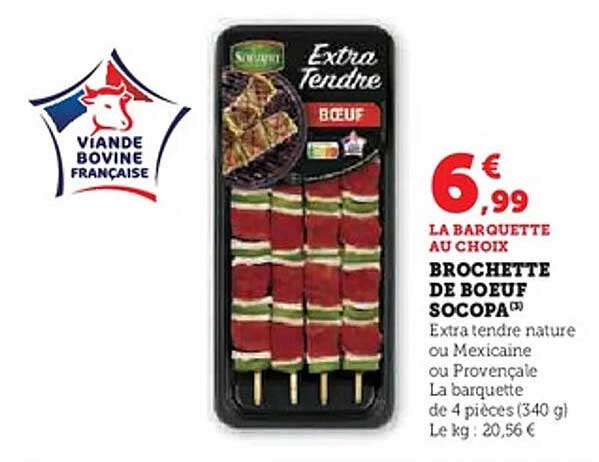 BROCHETTE DE BOEUF SOCOPA