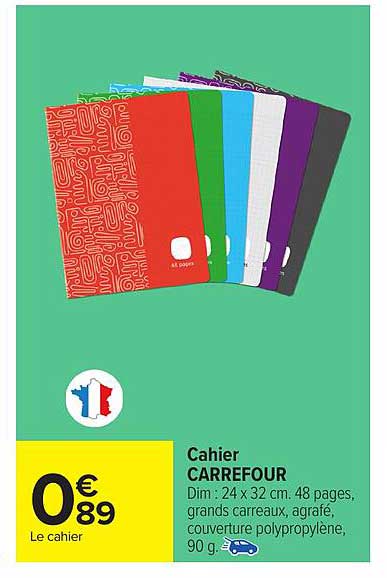 Cahier CARREFOUR