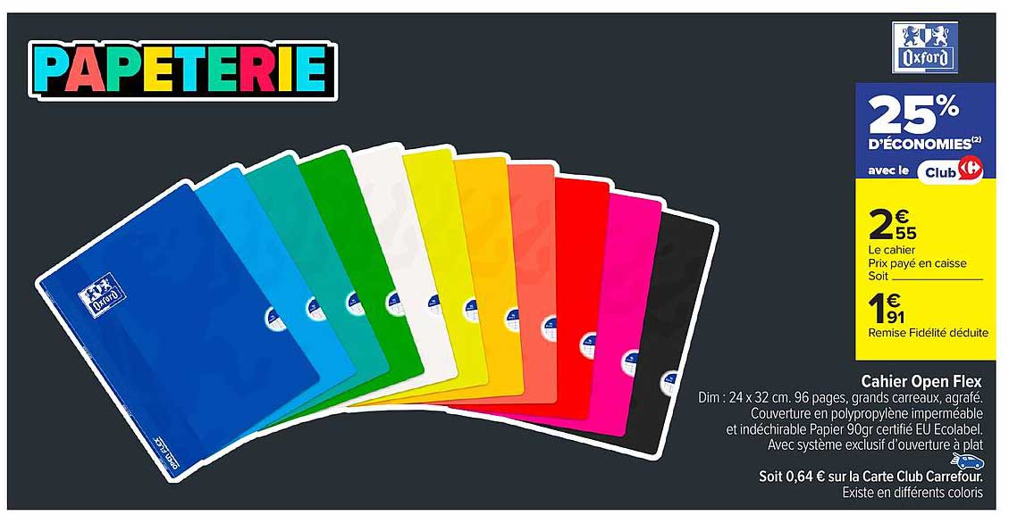 Cahier Open Flex