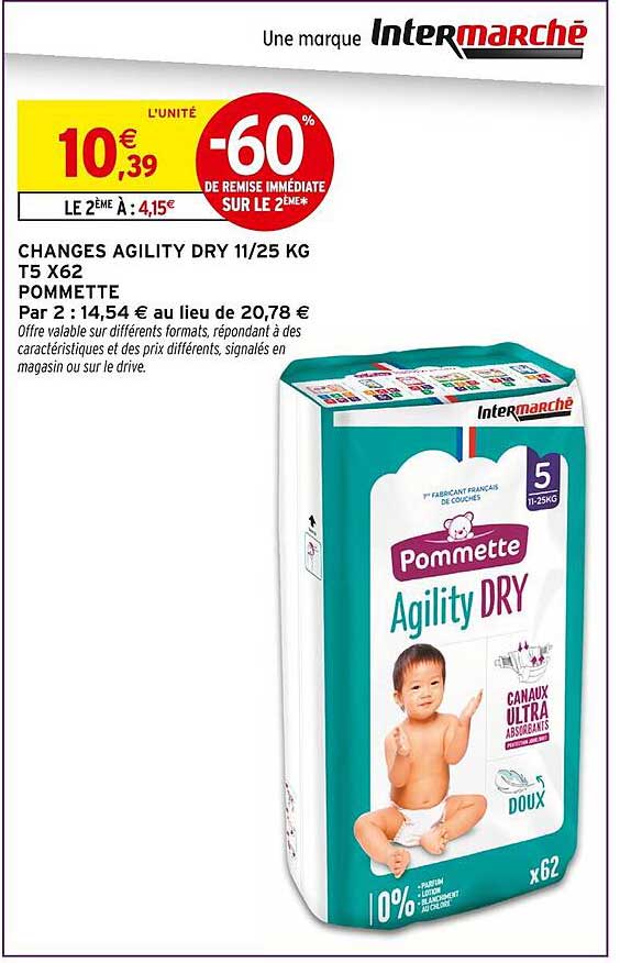 CHANGES AGILITY DRY 11/25 KG T5 X62 POMMETTE