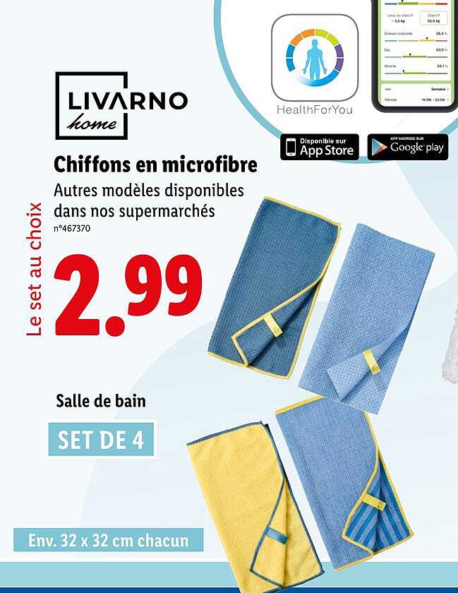 Chiffons en microfibre