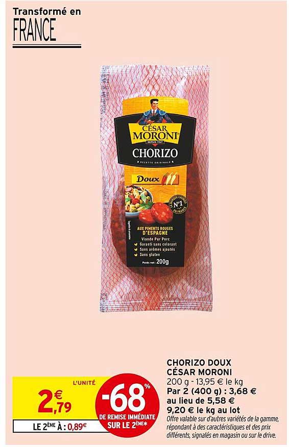CHORIZO DOUX CÉSAR MORONI