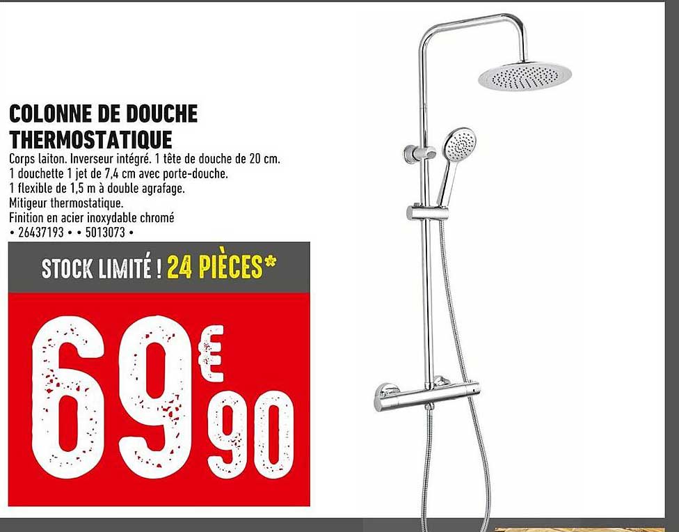 COLONNE DE DOUCHE THERMOSTATIQUE