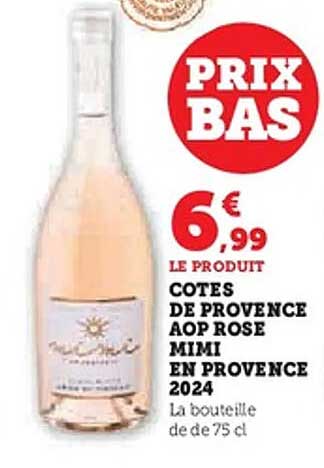 COTES DE PROVENCE AOP ROSE MIMI EN PROVENCE 2024