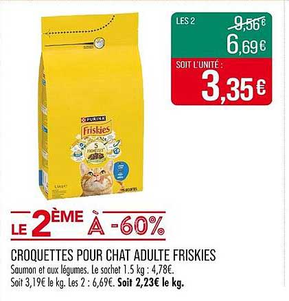 CROQUETTES POUR CHAT ADULTE FRISKIES