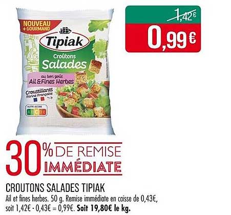 CROUTONS SALADES TIPIAK