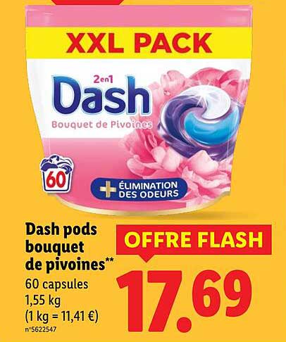 Dash pods bouquet de pivoines
